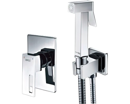 Гигиенический душ со смесителем WasserKRAFT Alme A15157 Хром