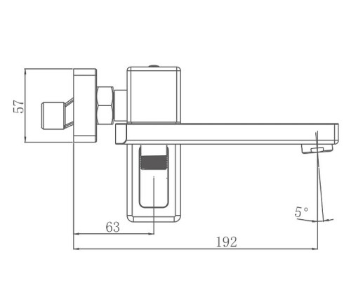 Смеситель для ванны Gappo G18 G3218 Хром