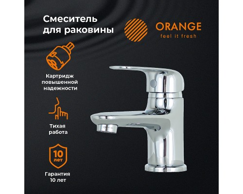 Смеситель для раковины Orange Iris Хром