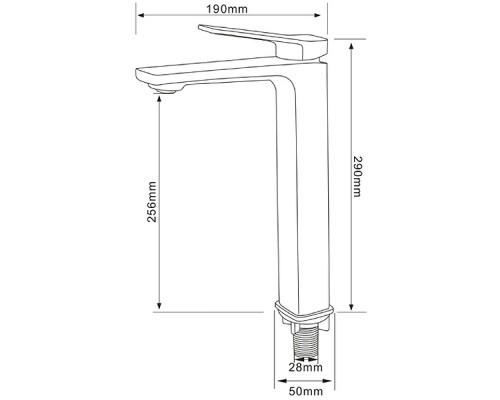 Смеситель для раковины Comforty FC071B-CMT 00-00004526 Черный