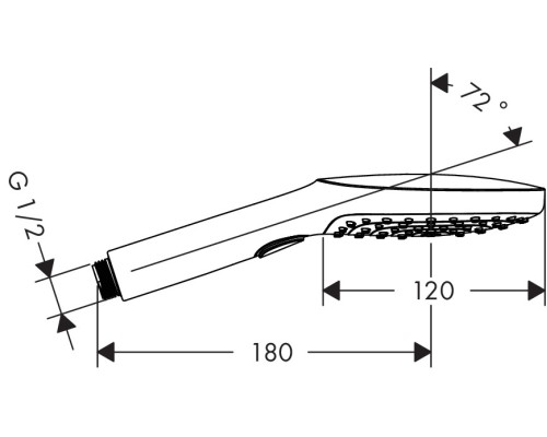 Душевая лейка Hansgrohe Raindance Select E хром 26521400