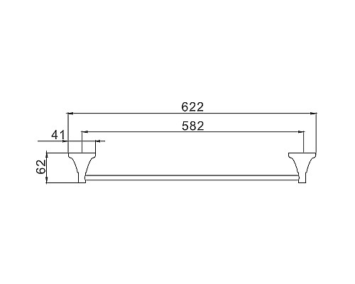 Полотенцедержатель Haiba HB8501 Хром