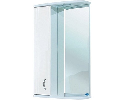 Зеркало со шкафом Bellezza Астра 55 4614908002019 с подсветкой L Белое