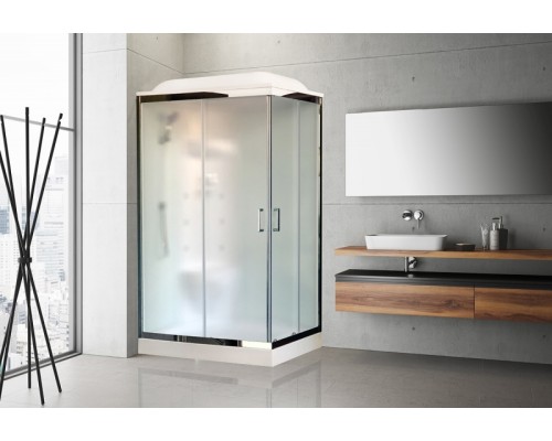 Душевая кабина Royal Bath HP 120х80 с гидромассажем стекло матовое