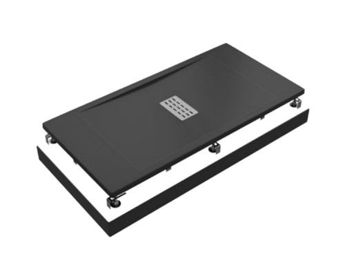 Поддон литьевой Flow ЧЕРНЫЙ 1600x800 GOOD DOOR ЛП00131