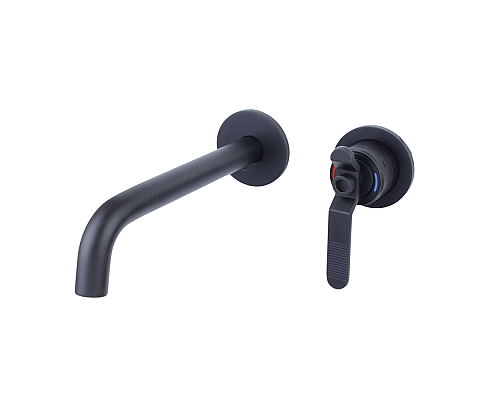 Смеситель для раковины настенный черный матовый Bronze de Luxe 1760'SLoft 5530SB