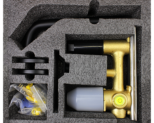 Смеситель для раковины настенный черный матовый Bronze de Luxe 1760'SLoft 5530SB