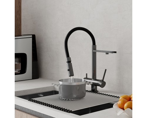 Смеситель для кухни Iddis Ace ACEGMFFi05 Графит