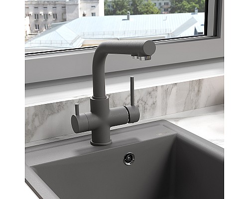 Смеситель для кухни Lemark Comfort LM3061PSH Шампань