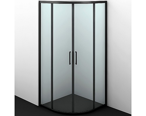 Душевой уголок WasserKRAFT Dill 90x90 61S01 профиль Черный матовый стекло прозрачное