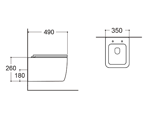 Унитаз WellWant Tesoro WWU01111W подвесной с сиденьем Микролифт