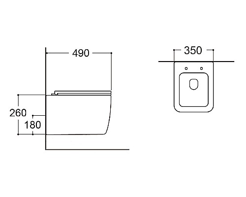 Унитаз WellWant Tesoro WWU01111W подвесной с сиденьем Микролифт