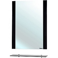 Зеркало Bellezza Рокко 50 4613706030040 с полкой Черное