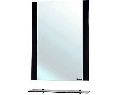 Зеркало Bellezza Рокко 50 4613706030040 с полкой Черное
