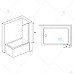 Шторка на ванну RGW Screens SC-056B 50x150 351105650-14 профиль Черный стекло прозрачное