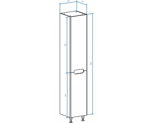 Шкаф пенал Bellezza Андрэа 35 L 4629004002016 Белый Шкаф пенал Bellezza Андрэа 35 L 4629004002016 Белый