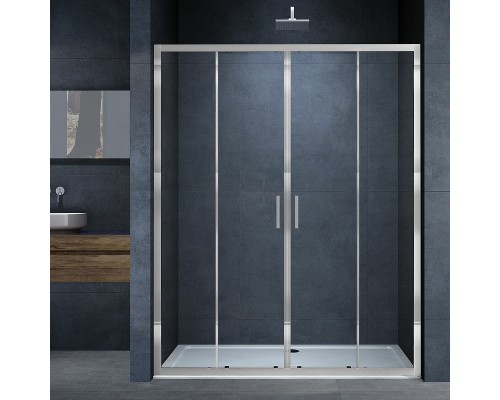 Душевая дверь Vincea Alpha 160 VDS-3AL2160CL профиль Хром стекло прозрачное