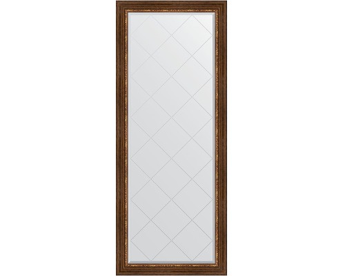 Зеркало Evoform Exclusive-G Floor 201х81 BY 6319 с гравировкой в багетной раме - Римская бронза 88 мм