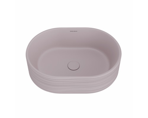Раковина Kerama Marazzi ARTBASIN Sabbia накладная 50, мальва матовая