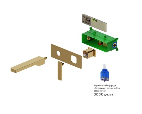 Смеситель для раковины встроенный Timo Torne 4371/02SM антик