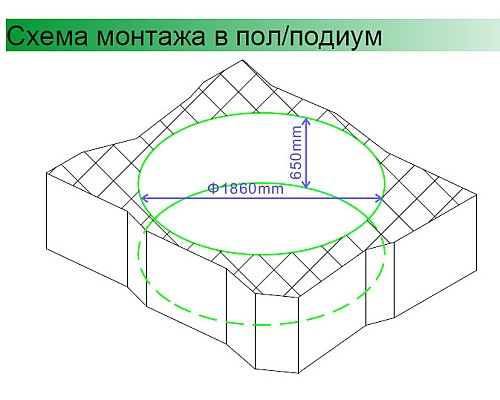 Акриловая ванна Gemy G9090 K Акриловая ванна Gemy G9090 K