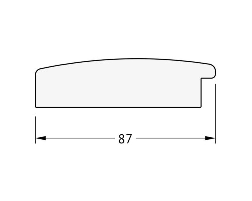 Зеркало Evoform Exclusive Floor 201х81 BY 6116 с фацетом в багетной раме - Травленое золото 87 мм
