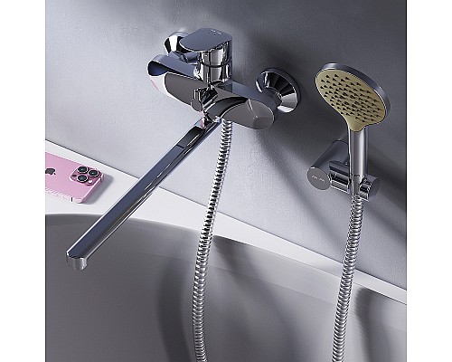 Смеситель для ванны AM.PM Like F8095000 универсальный Хром