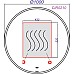 Зеркало Clarberg Circle 100 CIR0210 с подсветкой и подогревом с сенсорным выключателем