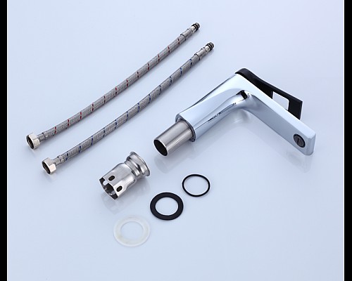 Смеситель для раковины Bronze de Luxe Element EL02CB хром, черный