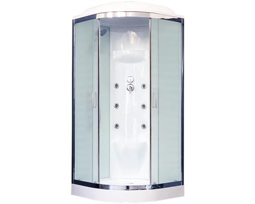 Душевая кабина Royal Bath НК 100x100 с гидромассажем стекло матовое