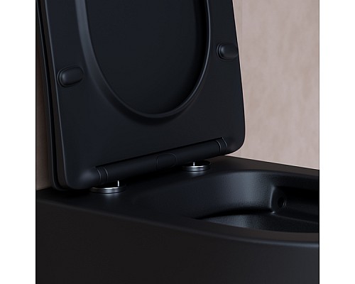 Подвесной унитаз Ceramica Nova Balearica Rimless цвет Чёрный Матовый