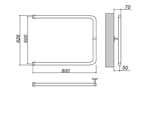 Полотенцесушитель ГРОТА MODESTO 60/80