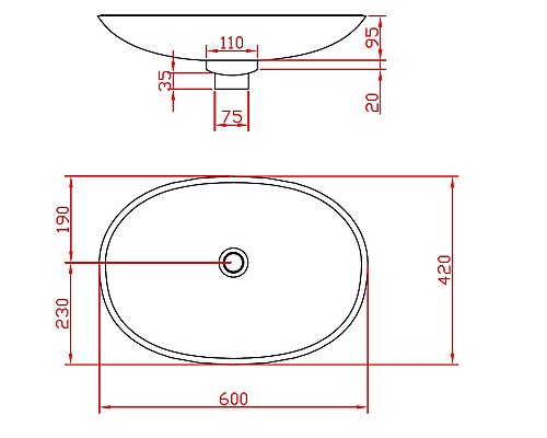 Раковина Artceram La Fontana 60 LFL001 01 00 Белая