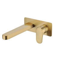 Смеситель для умывальника из стены Boheme Spectre Bronze