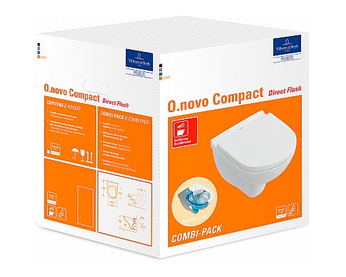 Унитаз Villeroy&Boch O.Novo 5688HR01 подвесной с сиденьем Микролифт