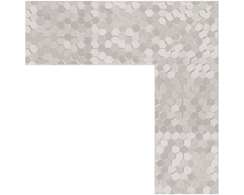 Зеркало Evoform Definite 76х56 BY 3051 в багетной раме - Соты алюминий 70 мм