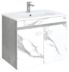 Тумба под раковину Onika Марбл 75.02 107517 подвесная Мрамор Камень бетонный