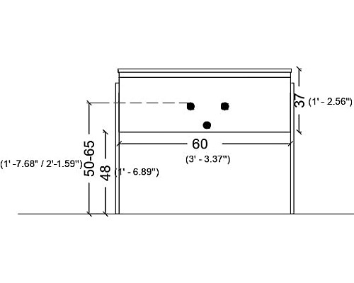 Тумба под раковину Armadi Art 60 VALLESSI 837-060-W Тумба под раковину Armadi Art 60 VALLESSI 837-060-W