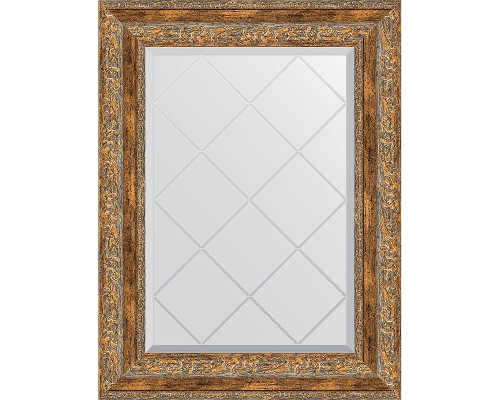 Зеркало Evoform Exclusive-G 72х55 BY 4015 с гравировкой в багетной раме - Виньетка античная бронза 85 мм
