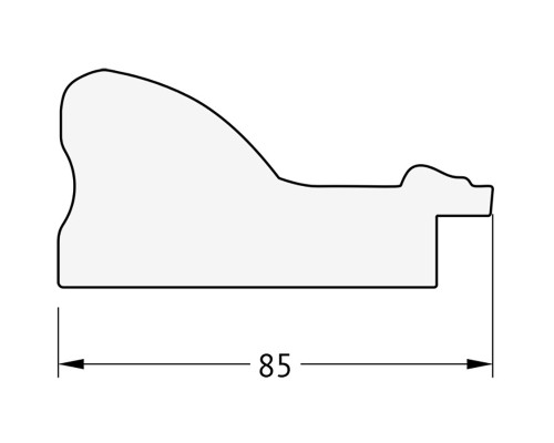 Зеркало Evoform Exclusive-G 72х55 BY 4015 с гравировкой в багетной раме - Виньетка античная бронза 85 мм
