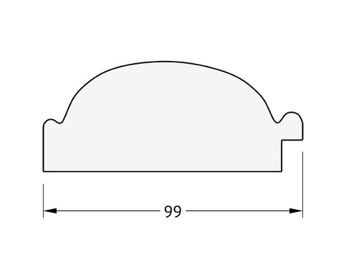 Зеркало Evoform Exclusive 89х59 BY 3416 с фацетом в багетной раме - Византия серебро 99 мм
