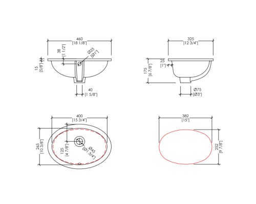 Раковина Devon&Devon White 46 RALILY460 Белая