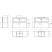 Тумба под раковину Kerama Marazzi PLAZA напольная с ящиками 120, капучино матовая