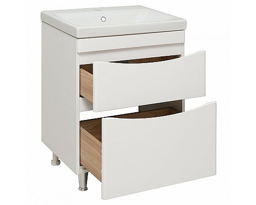 Тумба под раковину Runo Афина 60 00-00001169 Белая