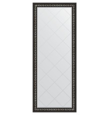 Зеркало Evoform Exclusive-G Floor 199х80 с гравировкой в багетной раме - Черный ардеко 81 мм