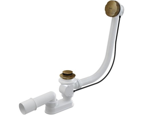 Слив-перелив Alcaplast A55ANTIC-80-RU-01 полуавтомат Бронза