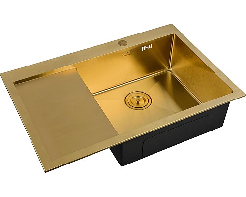 Мойка кухонная ZORG Inox PVD SZR-7851-R BRONZE