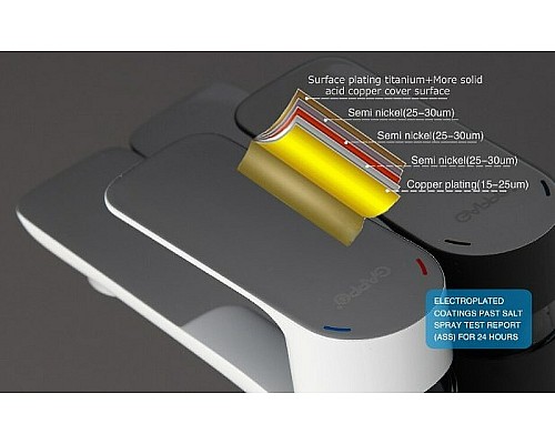 Смеситель для раковины Gappo G48 G1048 Белый Хром