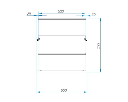 Зеркальный шкаф Эстет Monaco 70 ФР-00002238 Белый