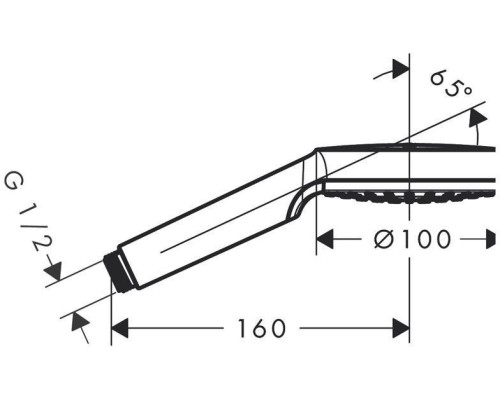 Душевая лейка Hansgrohe Crometta HG 1jet 26331400
